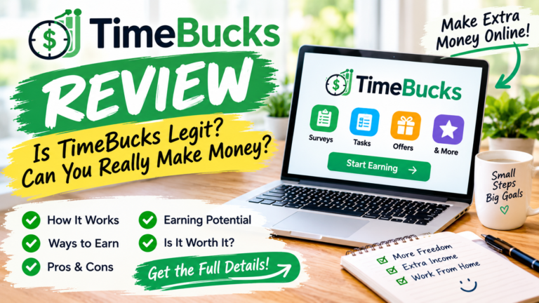 TimeBucks Review : Is TimeBucks Legit & How Much Can You Make?